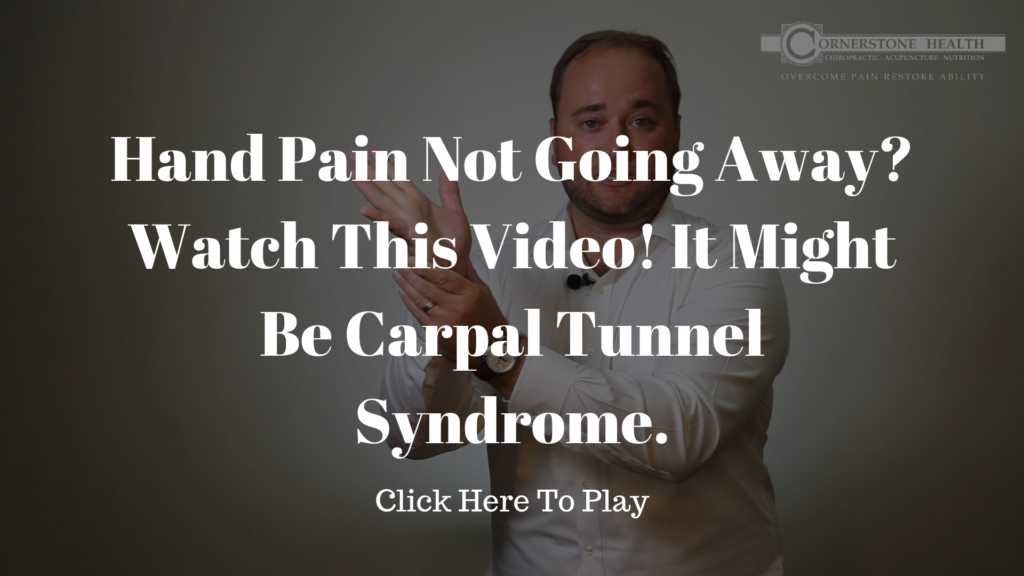 Hand Pain Not Going Away? Watch This Video! It Might Be Carpal Tunnel